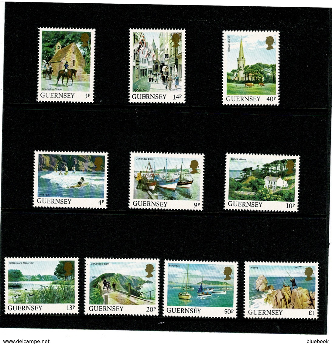 Ref 1236 - 1984 Guernsey Definitives Stamp Pack - 1d - £2 (20 Stamps) MNH - Guernsey