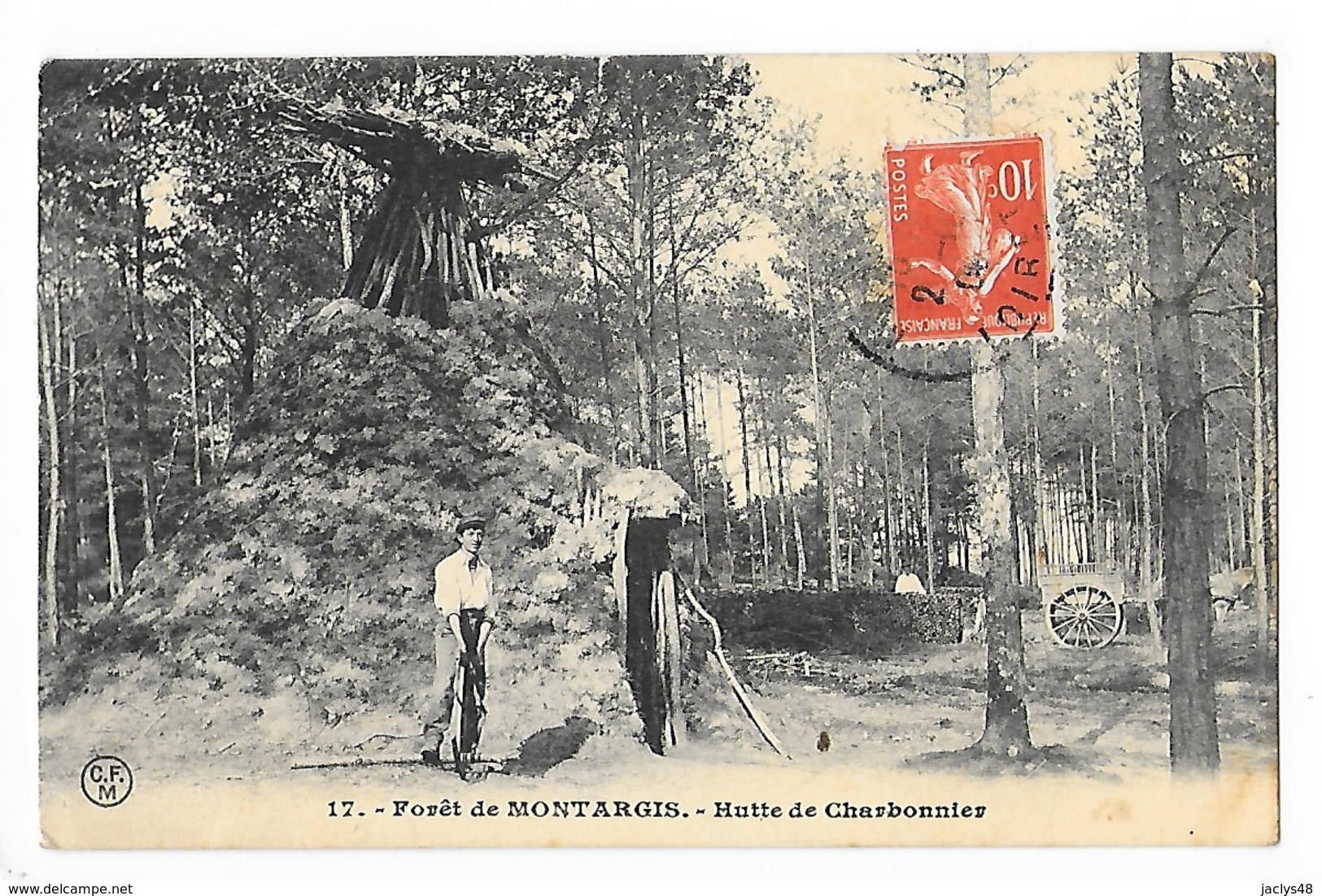 Forêt De MONTARGIS  (cpa 45)  Hutte De Charbonnier   -  L 1 - Montargis