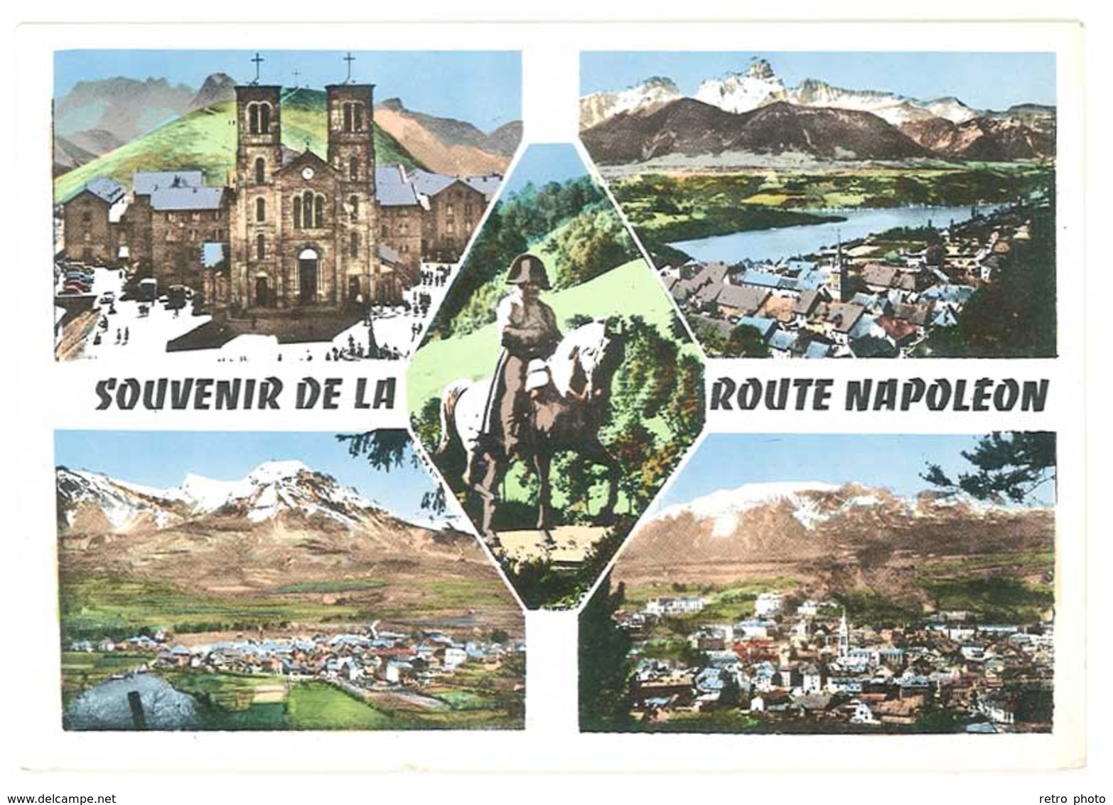 Cpsm Souvenir De La Route Napoléon ( ND De La Salette, Corps, Gap, St Bonnet En Champsaur ) - Otros & Sin Clasificación