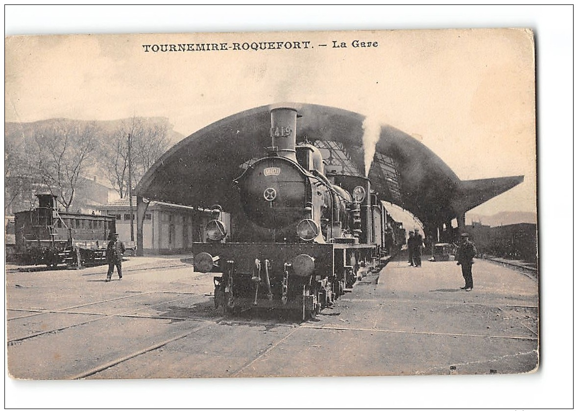 CPA 12 Tournemire Roquefort La Gare Et Le Train - Andere & Zonder Classificatie