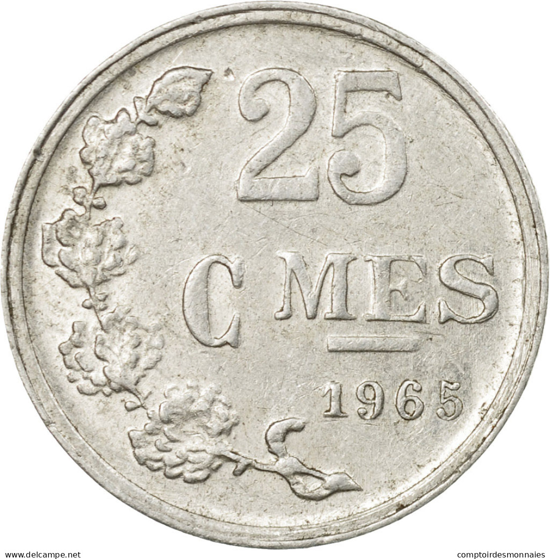 Monnaie, Luxembourg, Jean, 25 Centimes, 1965, TTB, Aluminium, KM:45a.1 - Luxembourg