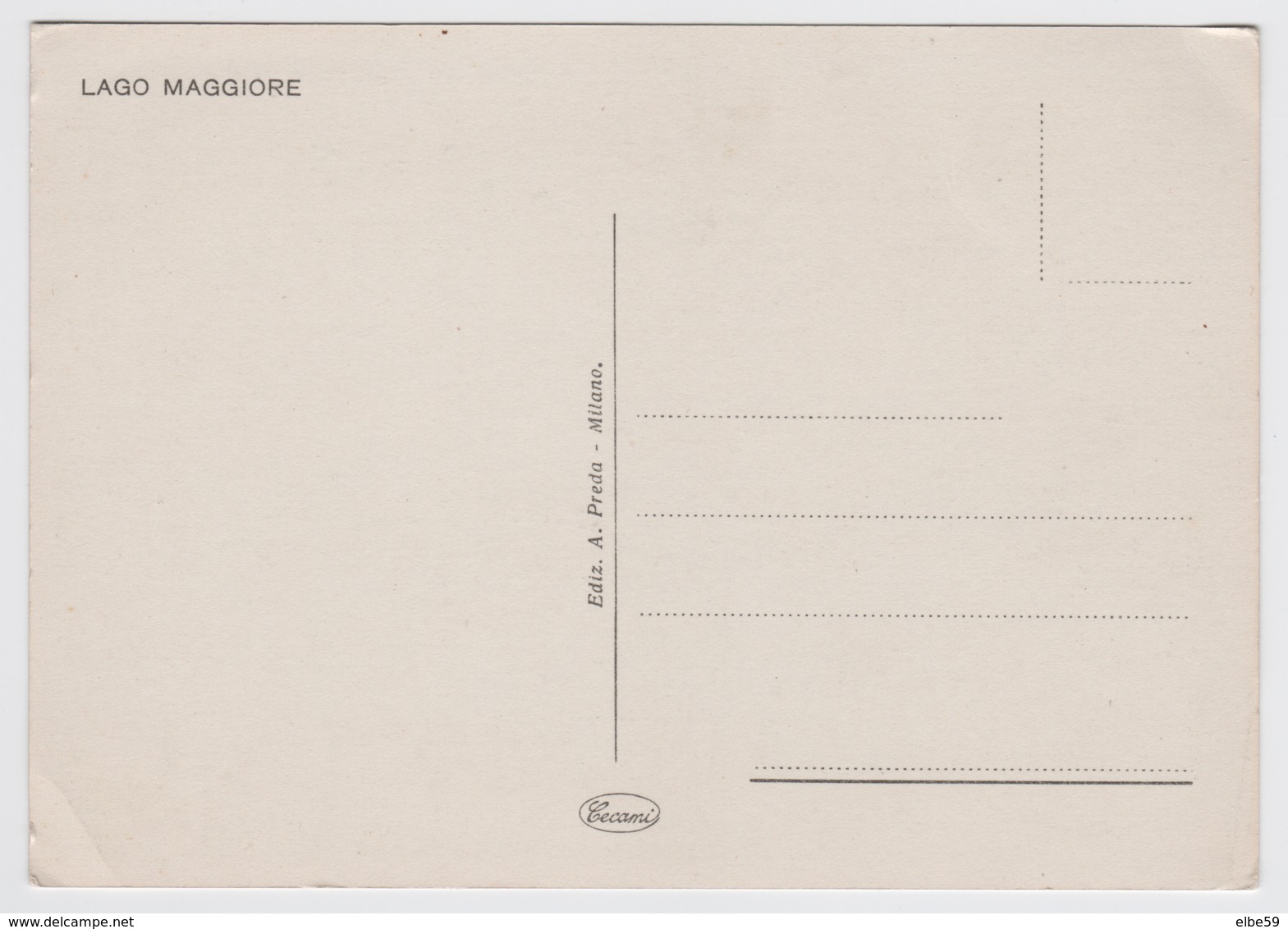 Italia, Lago Maggiore, Carta Idrografica E Orografica, Nuova - Maps