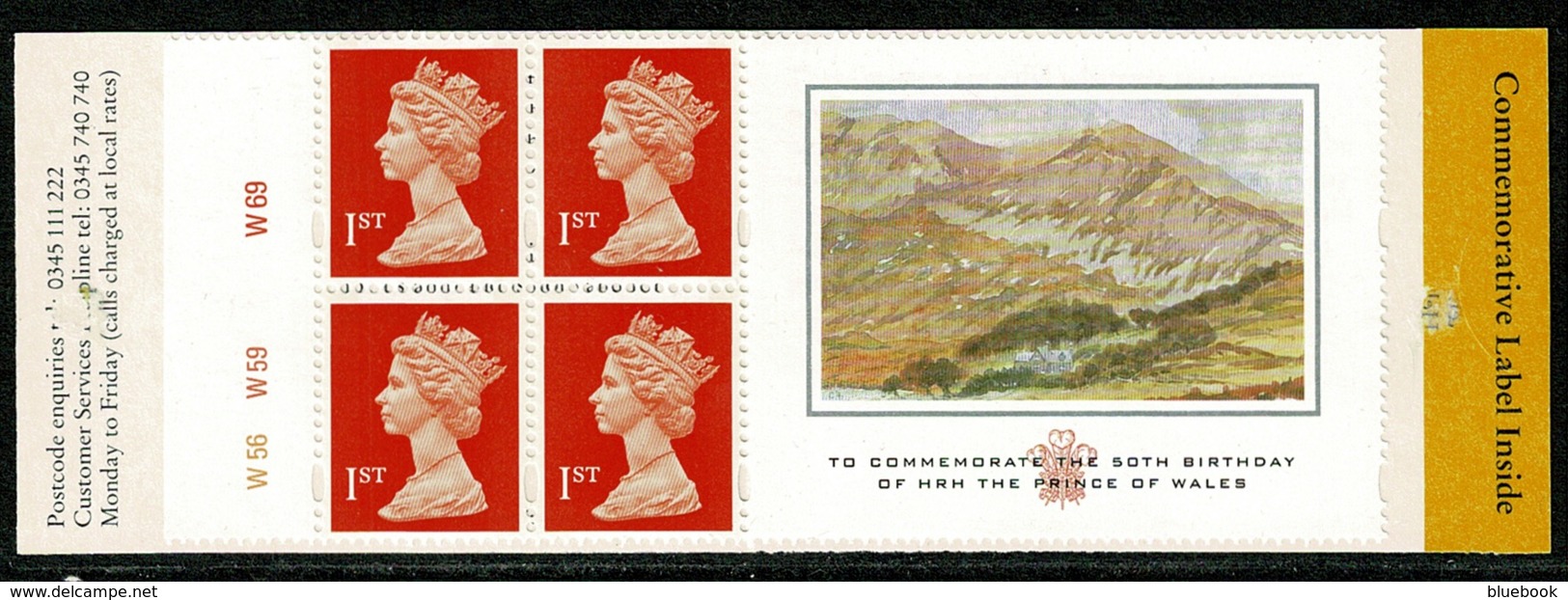 Ref 1237 - GB 1998 Stamp Booklet - SG HB16 - Prince Of Wales - Cylinder Number - Cuadernillos