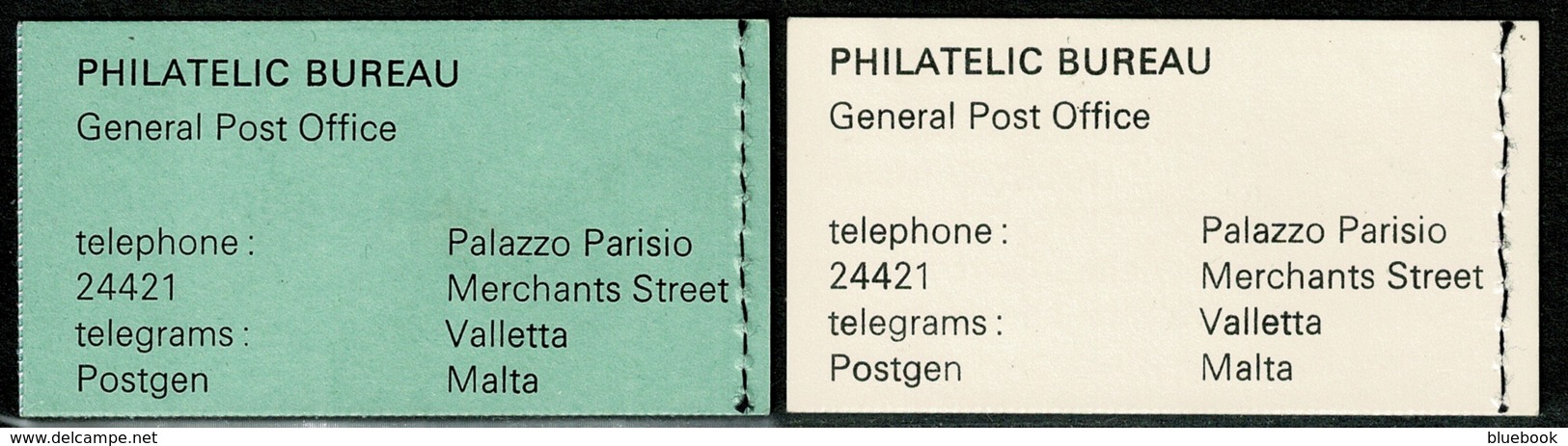 Ref 1237 - Malta 1971 - 2 X Stamp Booklets - 2/6 SB3 & 5/= SB4 - Malta
