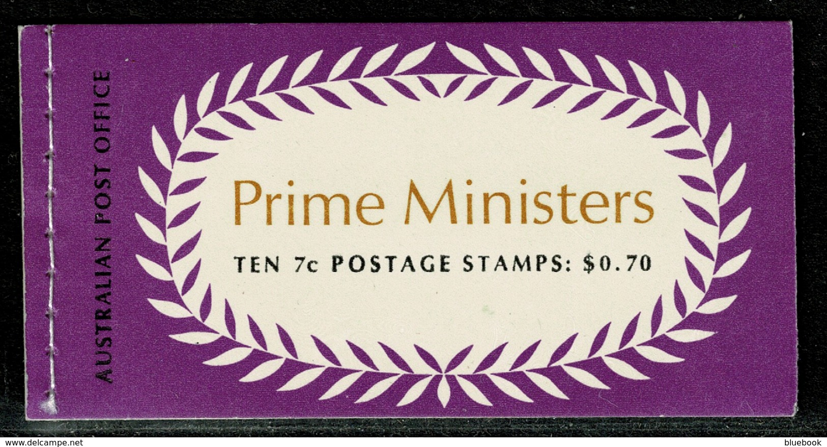 Ref 1237 - Australia 1972 Stamp Booklet - Prime Ministers SB49 - Cuadernillos
