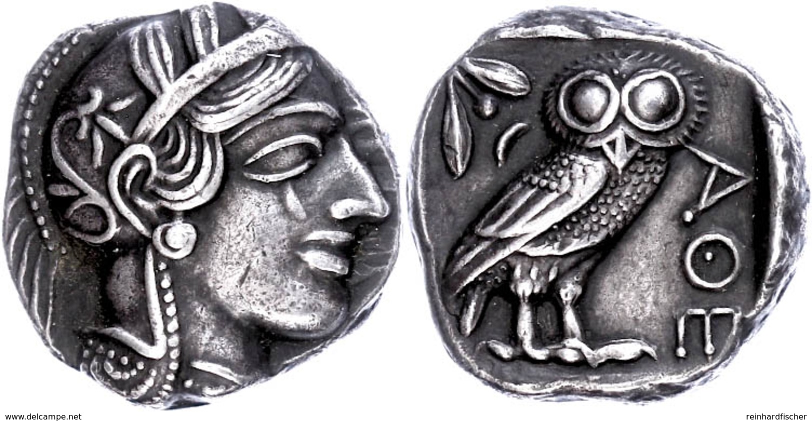 Athen, Tetradrachme (17,04g), Ca. 460 V. Chr. Av: Athenakopf Mit Attischem Helm Nach Rechts. Rev: Eule Nach Rechts, Dahi - Sonstige & Ohne Zuordnung