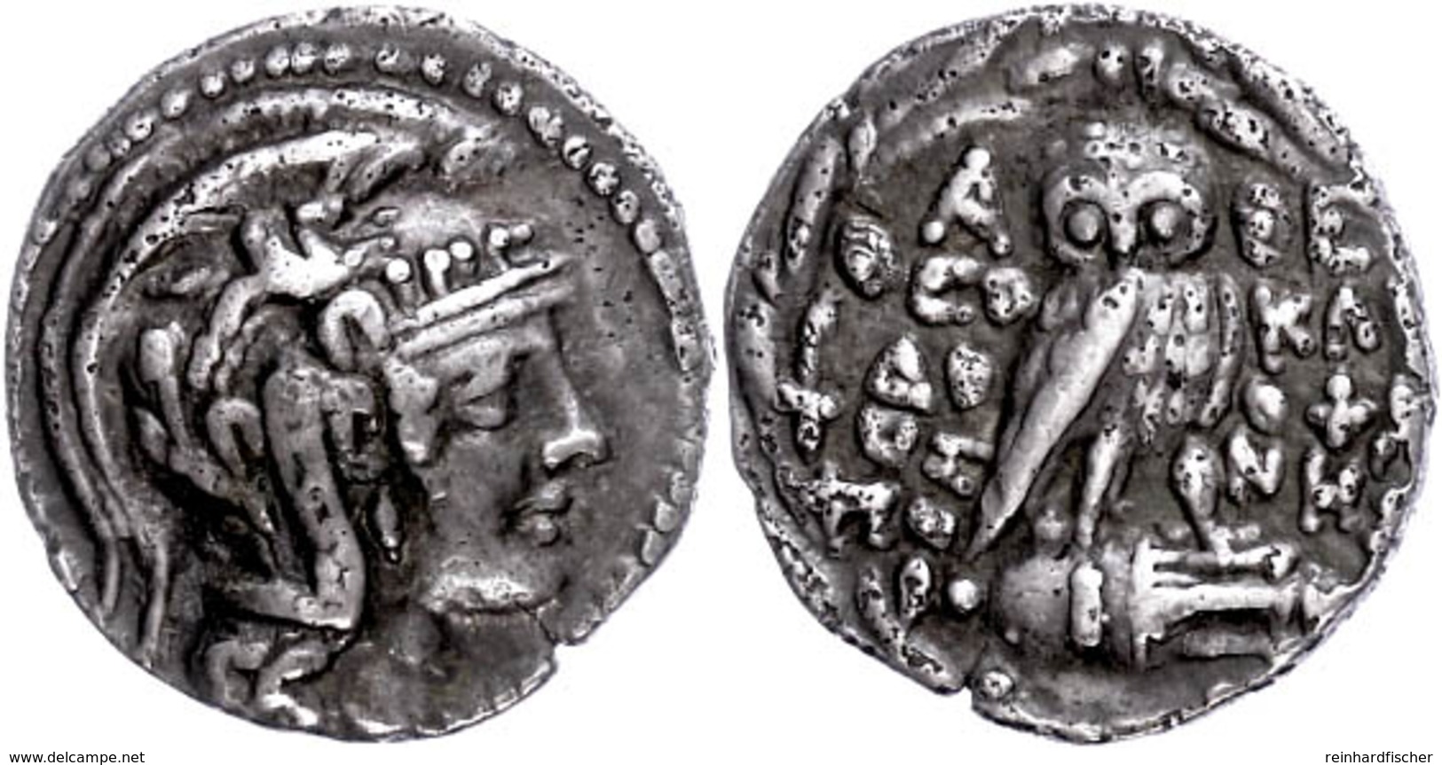 Athen, Drachme (4,07g), Ca. 106/105 V. Chr. Av: Athenakopf Mit Attischem Helm Nach Rechts. Rev: Eule Auf Amphore Nach Re - Sonstige & Ohne Zuordnung