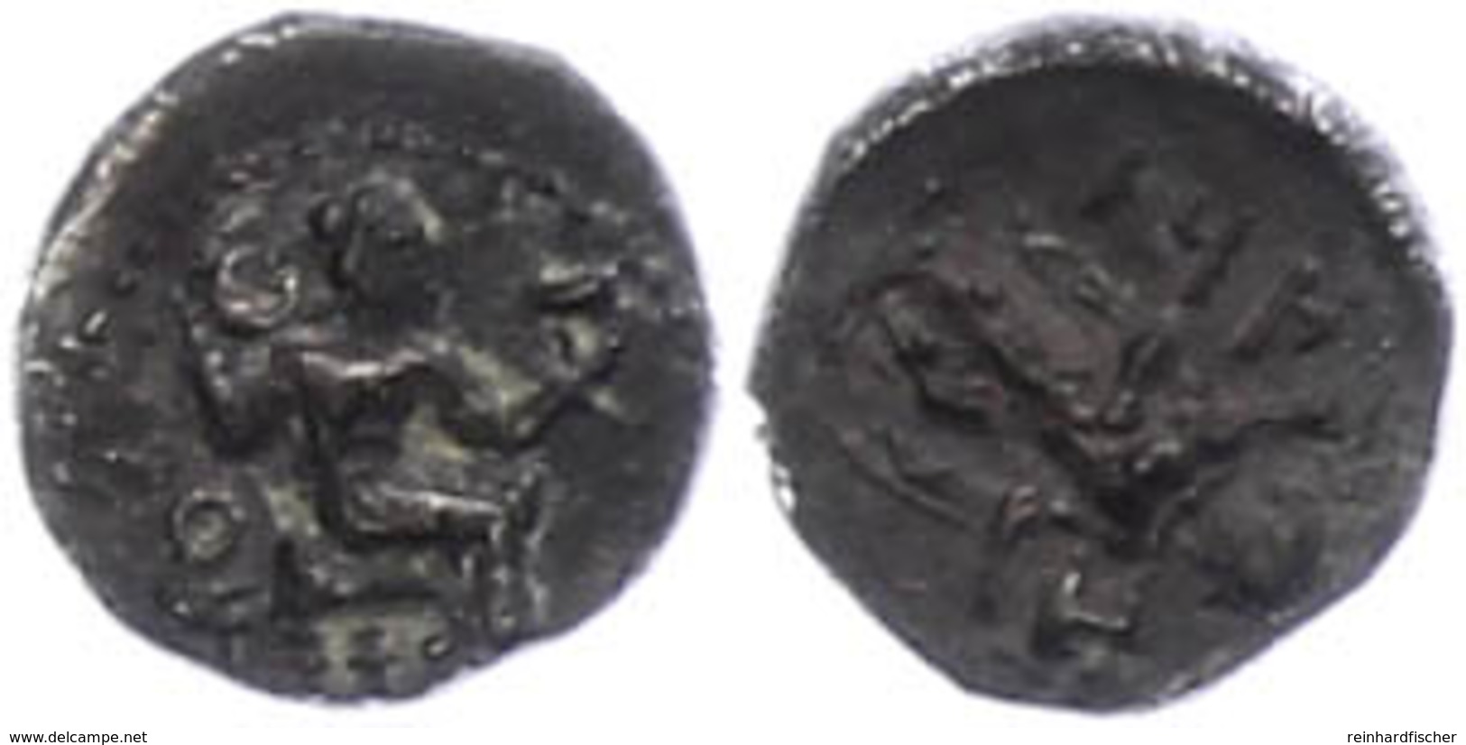 Tarsus, Obol (0,71g), 425-400 V. Chr. Av: Sitzender Baaltars Mit Zepter Nach Rechts. Rev: Stehende Männliche Gestalt Mit - Other & Unclassified