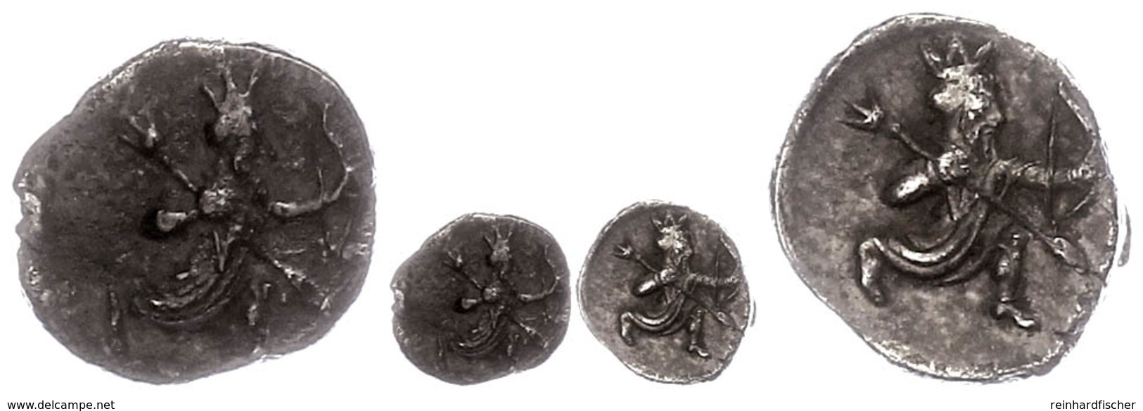 Obol (0,68g), 385-333 V. Chr.. Av: Persischer Großkönig Mit Speer Und Bogen Im Knielauf. Rev: Wie Avers. SNG France 401, - Other & Unclassified
