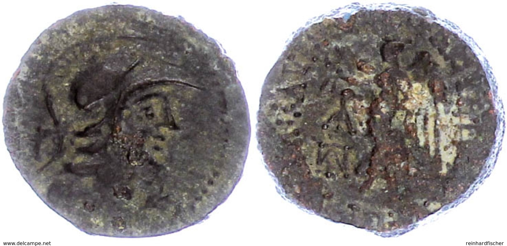 Seleukeia Ad Calykadnum, AE (7,71g), Ca. 2./1. Jhd. V. Chr. Av: Behelmter Athenakopf Nach Rechts, Dahinter Buchstaben Un - Other & Unclassified