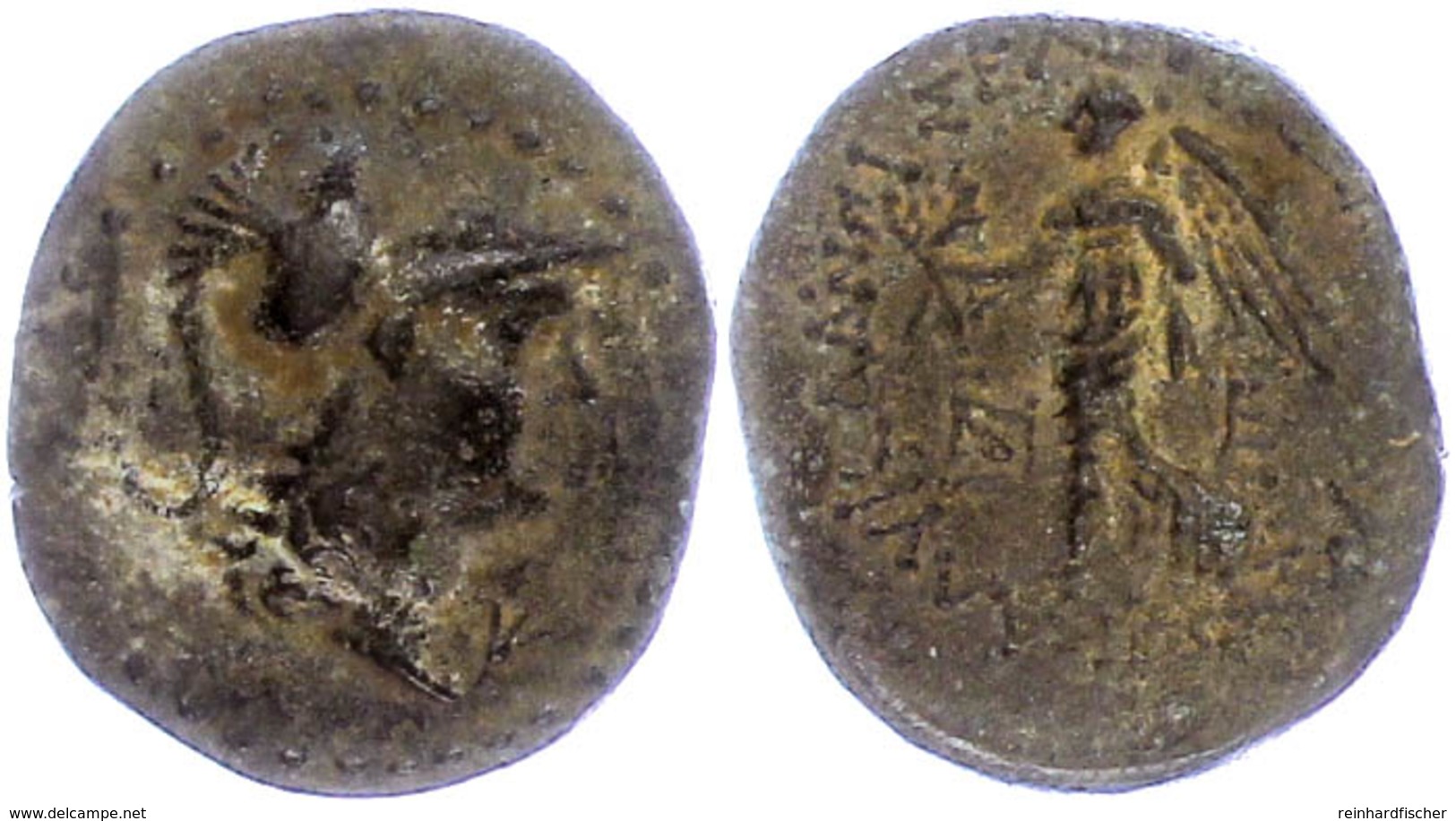 Seleukeia Ad Calykadnum, AE (8,35g), Ca. 2./1. Jhd. V. Chr. Av: Behelmter Athenakopf Nach Rechts, Dahinter Buchstaben Un - Other & Unclassified