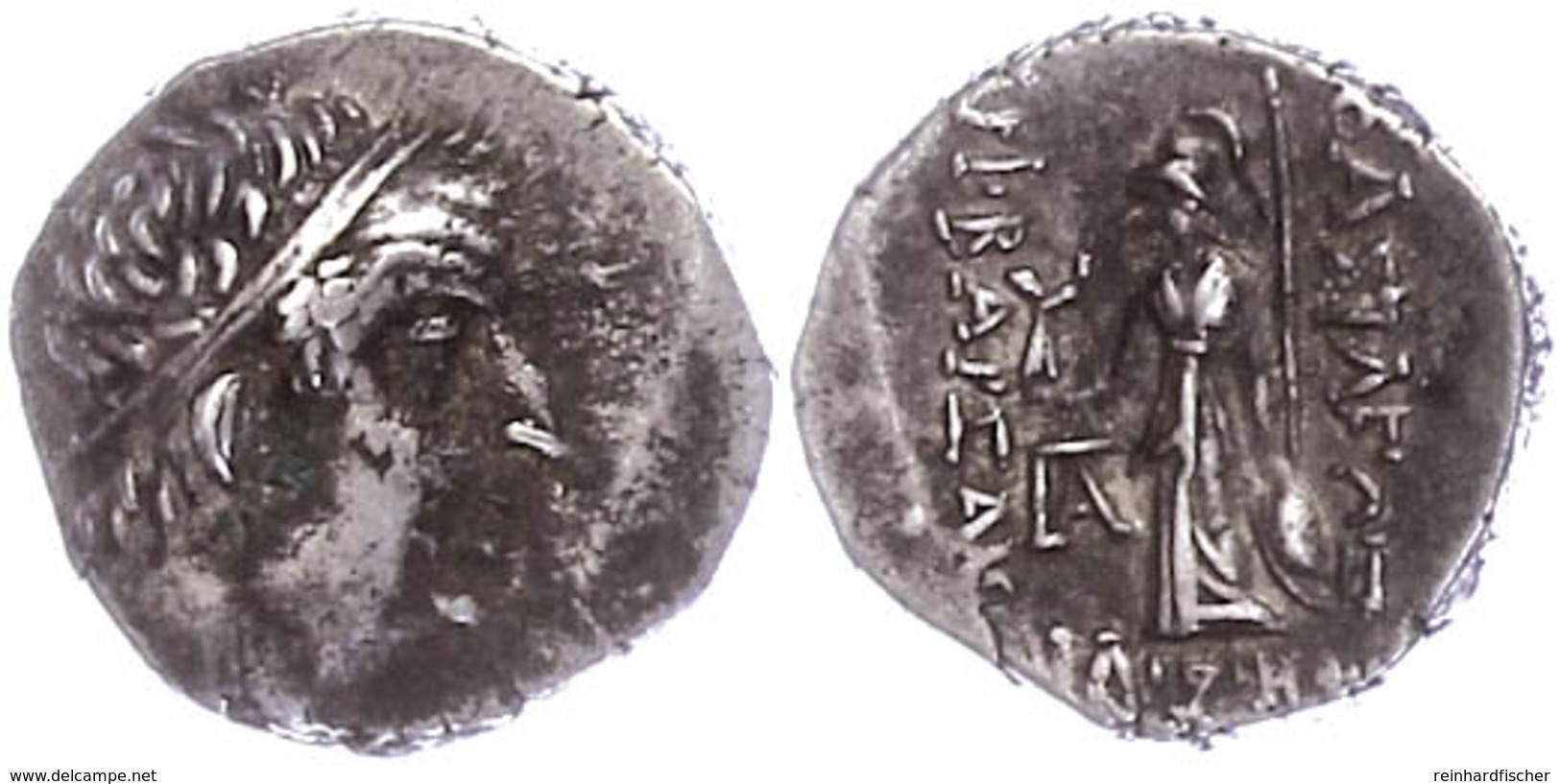 Drachme (3,83g), Ariobarzanos I., 96-63 V. Chr.. Av: Kopf Nach Rechts. Rev: Athena Mit Speer Und Schild Nach Rechts Steh - Other & Unclassified