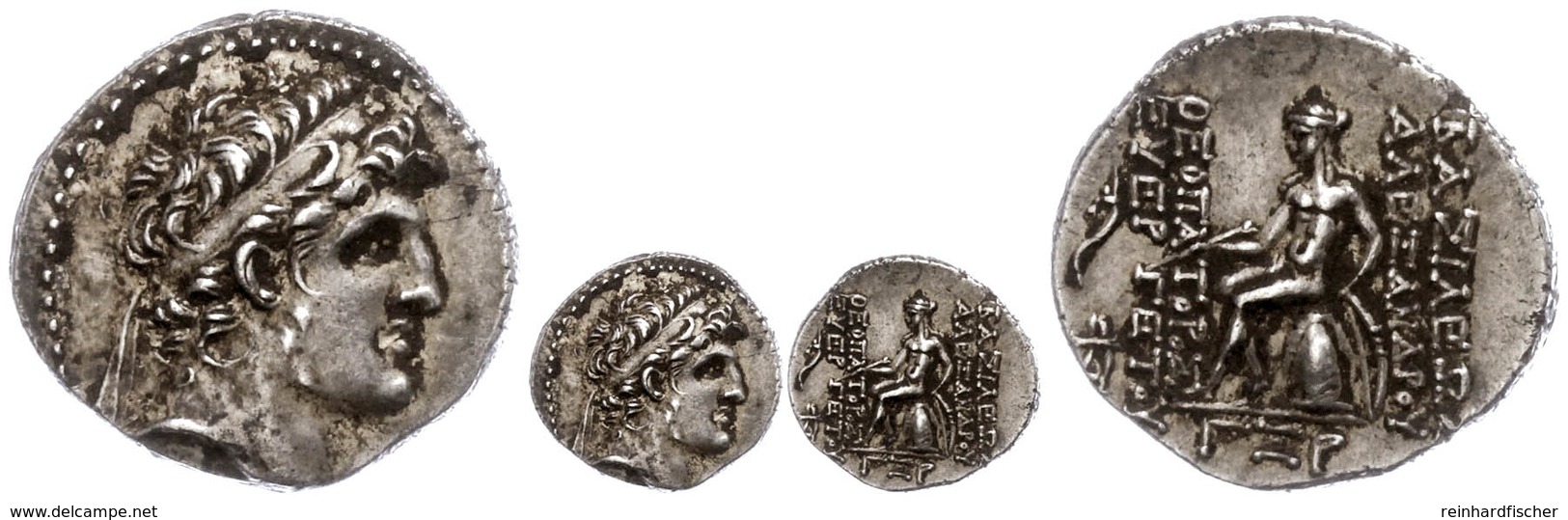 Drachme (4,16g), 149-147 V. Chr., Alexander I. Theopator Euergetes, Antiochia Am Orontes. Av: Kopf Nach Rechts. Rev: Sit - Altri & Non Classificati