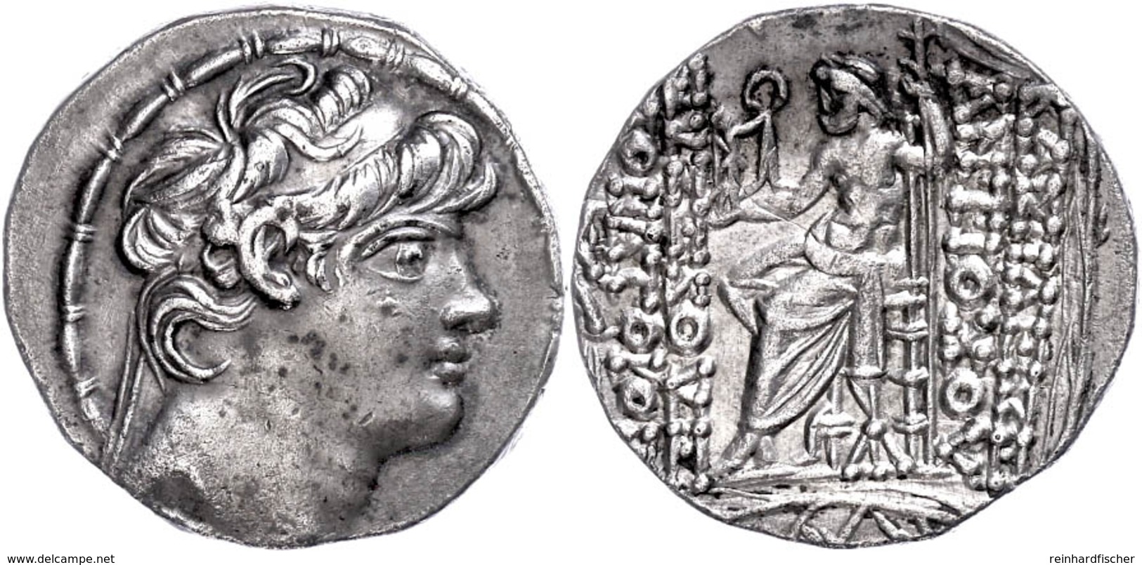 Antiochia Am Orontes, Tetradrachme (15,99g), Antiochos X. Eusebes Philopator, 93/2-88 V. Chr. Av: Kopf Nach Rechts. Rev: - Other & Unclassified