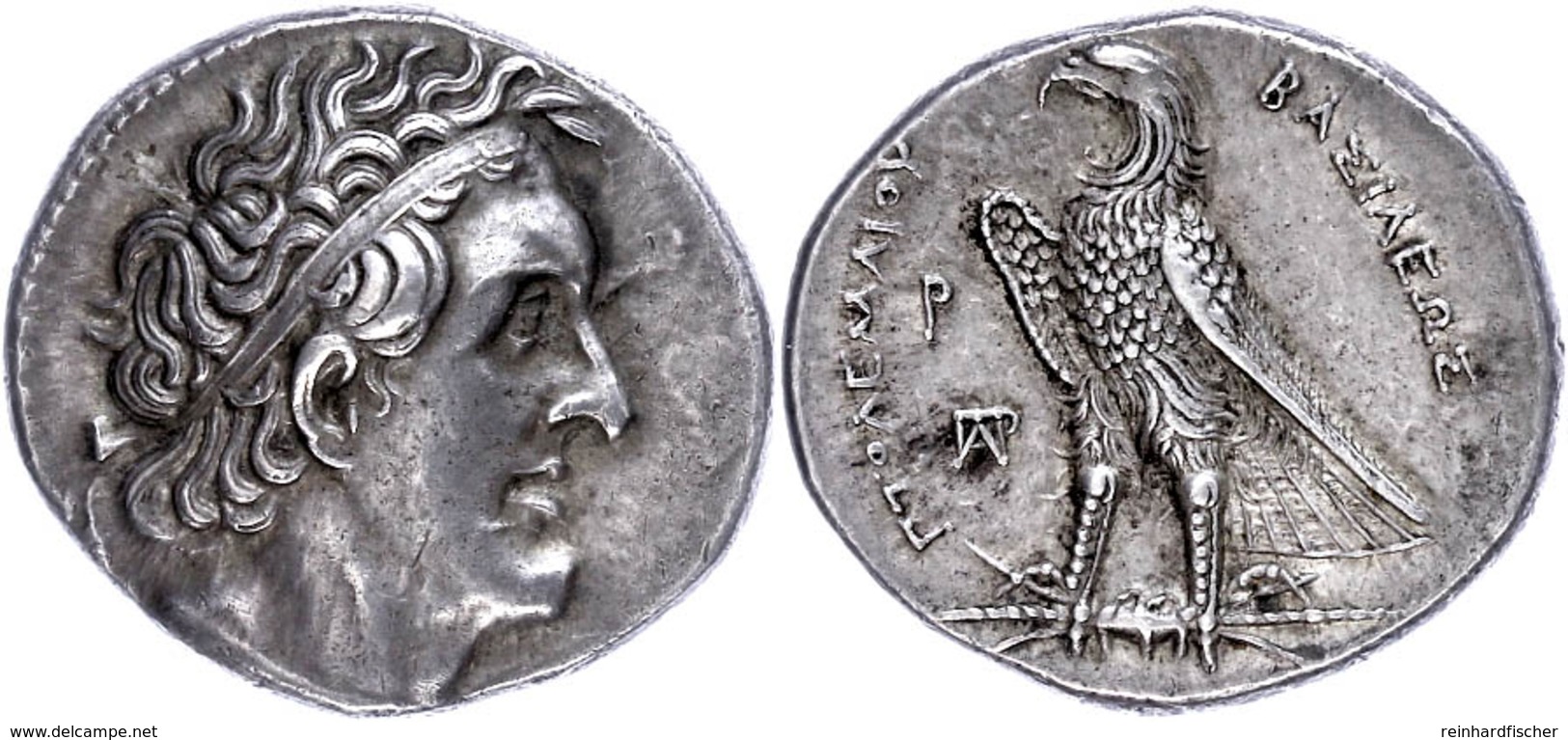 Tetradrachme (14,24g), 323-285 V. Chr, Ptolemaios I. Soter. Av: Kopf Nach Rechts. Rev: Stehender Adler Auf Blitzbündel N - Other & Unclassified