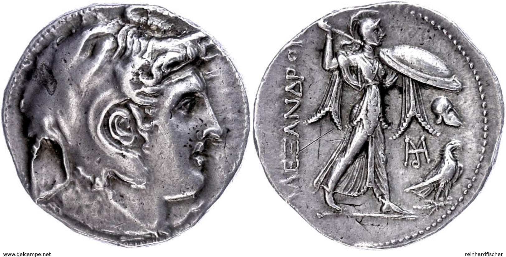 Tetradrachme (15,56g), 306-305 V. Chr., Ptolemaios I. Soter. Av: Kopf Alexanders Des Großen In Elefantenhaut Nach Rechts - Altri & Non Classificati