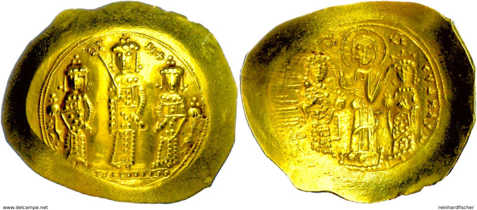 Romanus IV. Diogenes, 1068-1071, Gold Histamenon Nomisma (4,40g), Konstantinopel. Av: Christus, Romanus Und Eudocia Steh - Bizantine