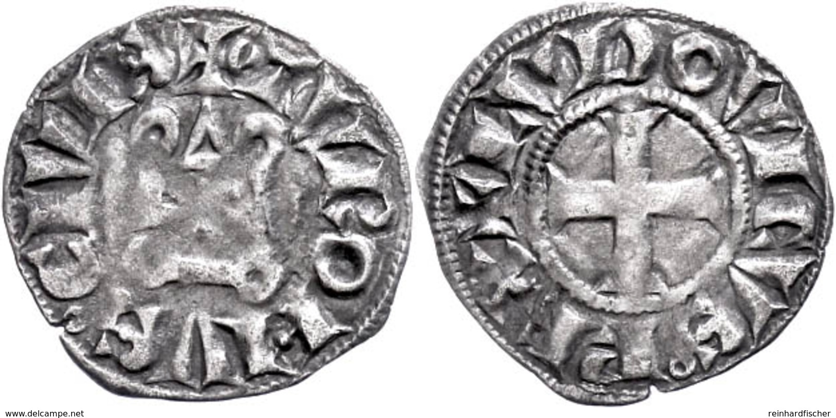 Frankreich, Dernier Tournois (0,86g), Louis IX., 1245-1270. Av: Kreuz, Darum "+LVDOVICVS REX". Rev: "+TVRONVS CIVI". Ss. - Other & Unclassified