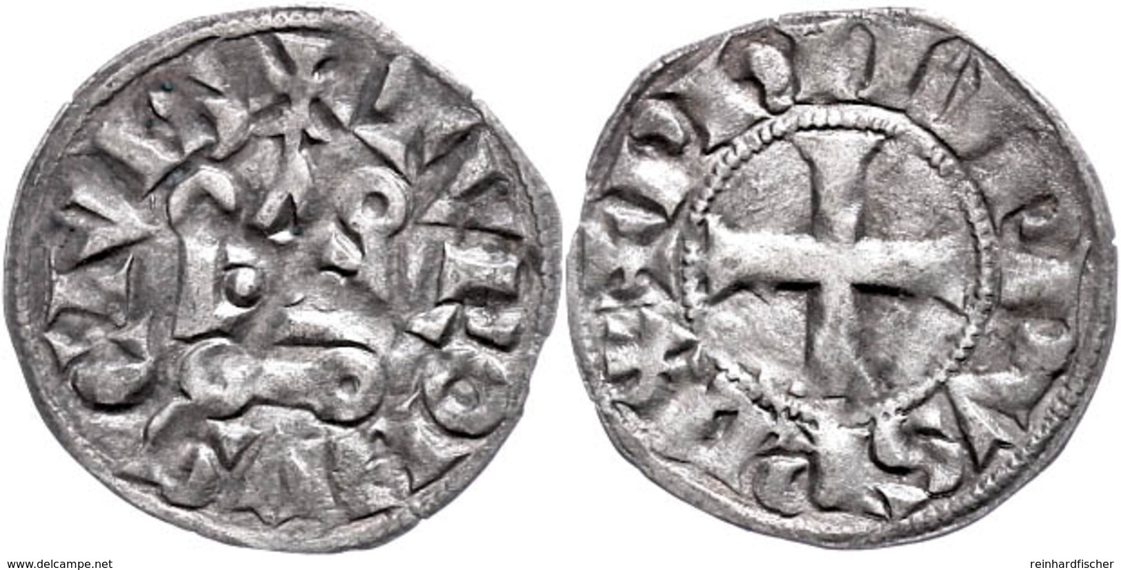 Frankreich, Dernier Tournois (0,95g), Louis IX., 1245-1270. Av: Kreuz, Darum "+LVDOVICVS REX". Rev: "+TVRONVS CIVI". Ss. - Other & Unclassified