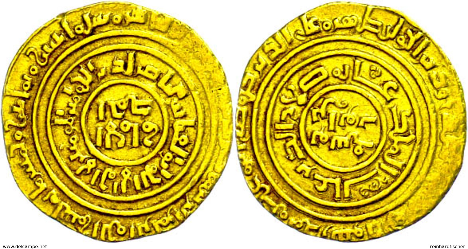 Ayyubiden, Dinar (3,75g), Al-Nasir Salah Al-din Yusuf Bin Ayyub, 567-589 (1171-1193), Wilkes 890, Ss.  Ss - Islamische Münzen