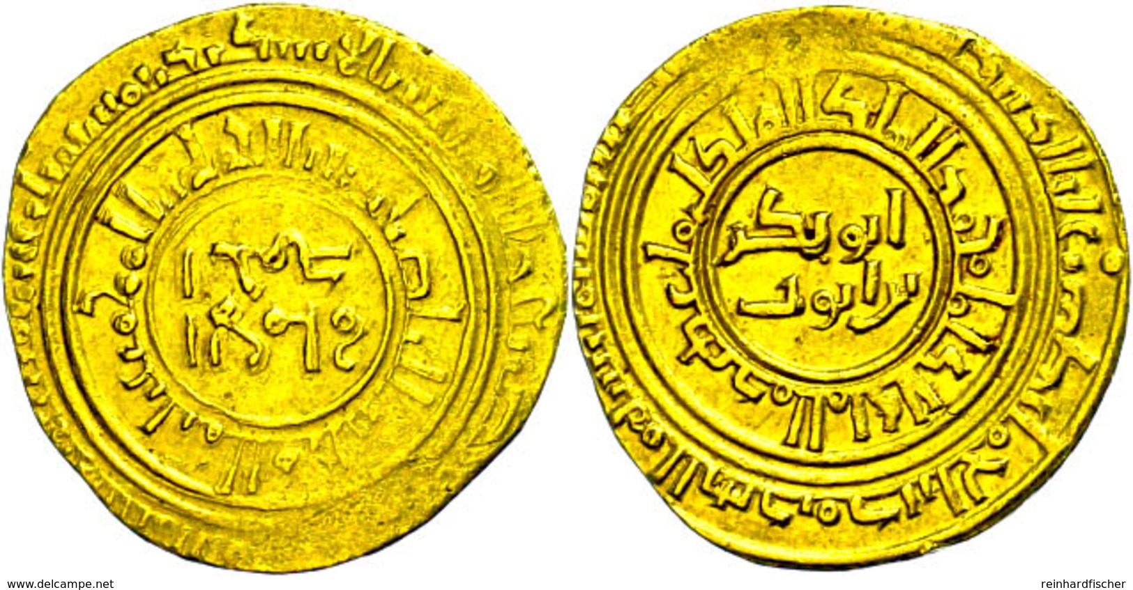 Ayyubiden, Dinar (4,59g), Al-'Adil Sayf Al-din Abu Bakr Muhammad I Ibn Ayyub, 596-615 (1199-1218), Vgl. Kazan 649, Wilke - Islamische Münzen