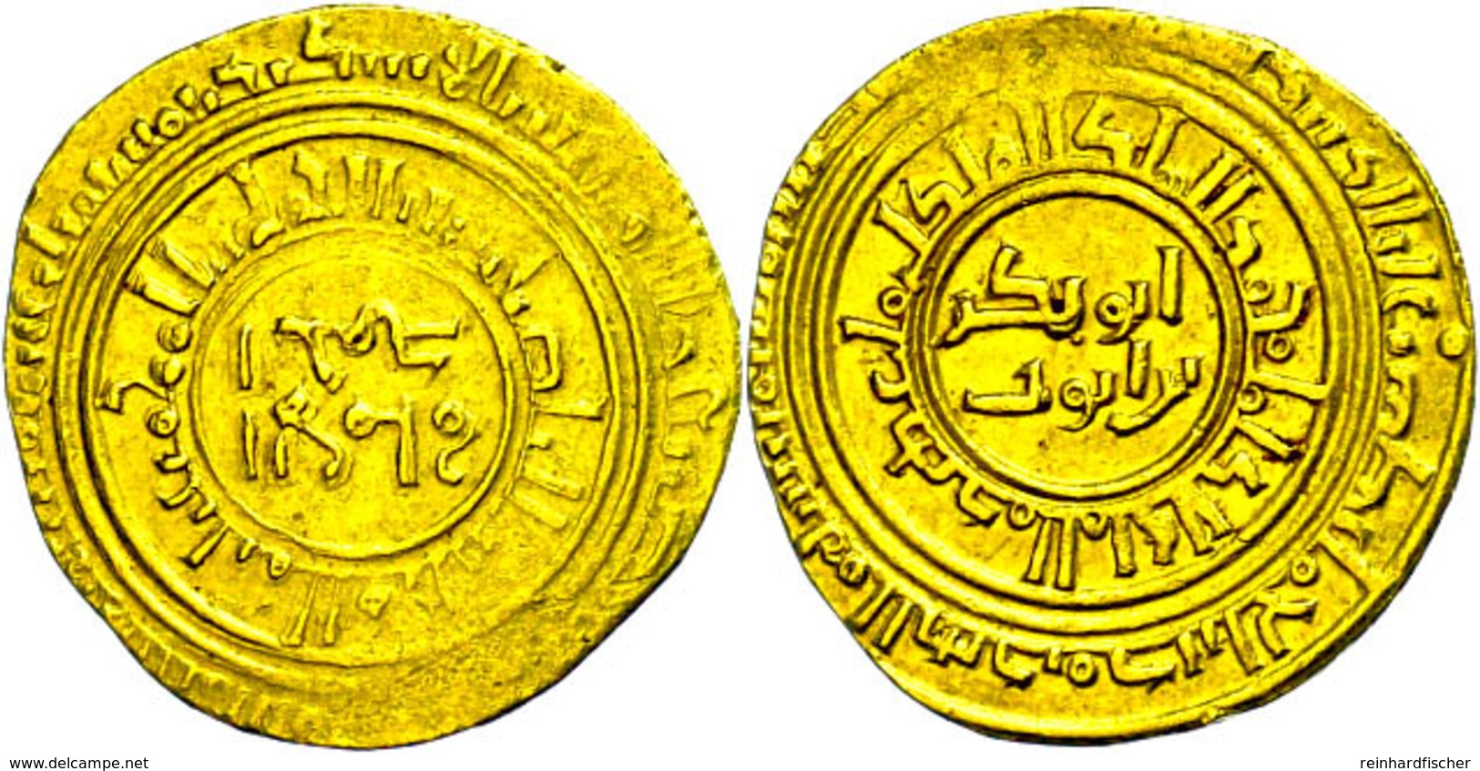 Ayyubiden, Dinar (4,59g), Al-'Adil Sayf Al-din Abu Bakr Muhammad I Ibn Ayyub, 596-615 (1199-1218), Vgl. Kazan 649, Wilke - Islamiche