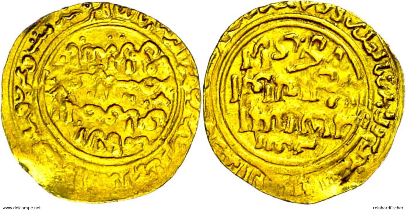 Ayyubiden, Dinar (4,30g), Al-Kamil Nasr Al-din Abu'l-Ma'ali Muhammad I Ibn Al-'Adil I, 615-635 (1218-1237), Vgl. Kazan 6 - Islamic