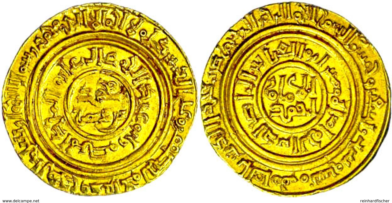 Ayyubiden, Dinar (5,01g), Al-Mansur Muhammad, 595-596 (1198-1200), Ss.  Ss - Islamische Münzen