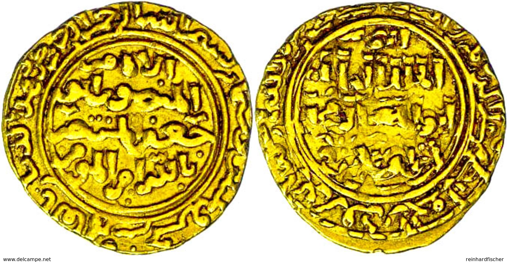 Ayyubiden, Dinar (5,76g), Al-Kamil Nasr Al-din Abu'l-Ma'ali Muhammad I Ibn Al-'Adil I, 615-635 (1218-1237), Vgl. Kazan 6 - Islamiche