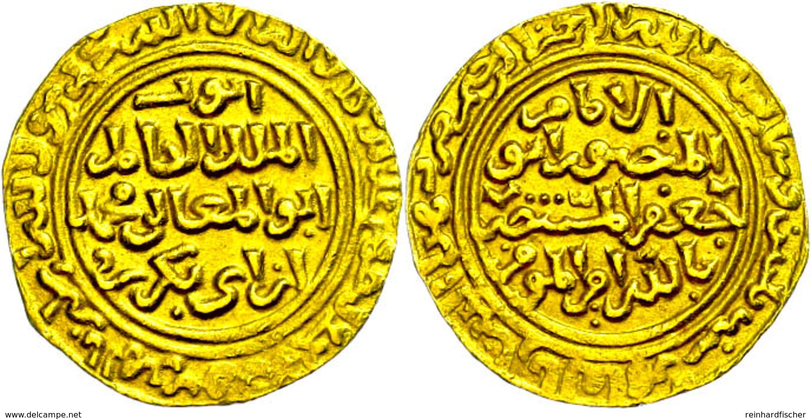 Ayyubiden, Dinar (6,05g), Al-Kamil Nasr Al-din Abu'l-Ma'ali Muhammad I Ibn Al-'Adil I, 615-635 (1218-1237), Vgl. Kazan 6 - Islamiche