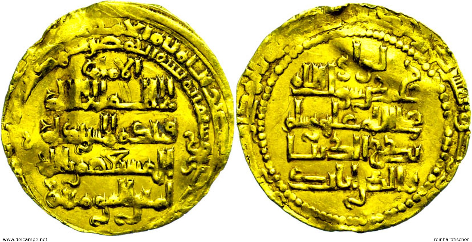 Zangiden In Mosul, Dinar (4,23g), Badr Al-din Lulu, 631-657 (1233-1258), Vgl. Kazan 1037-1041, Etwas Wellig, Ss.  Ss - Islamic