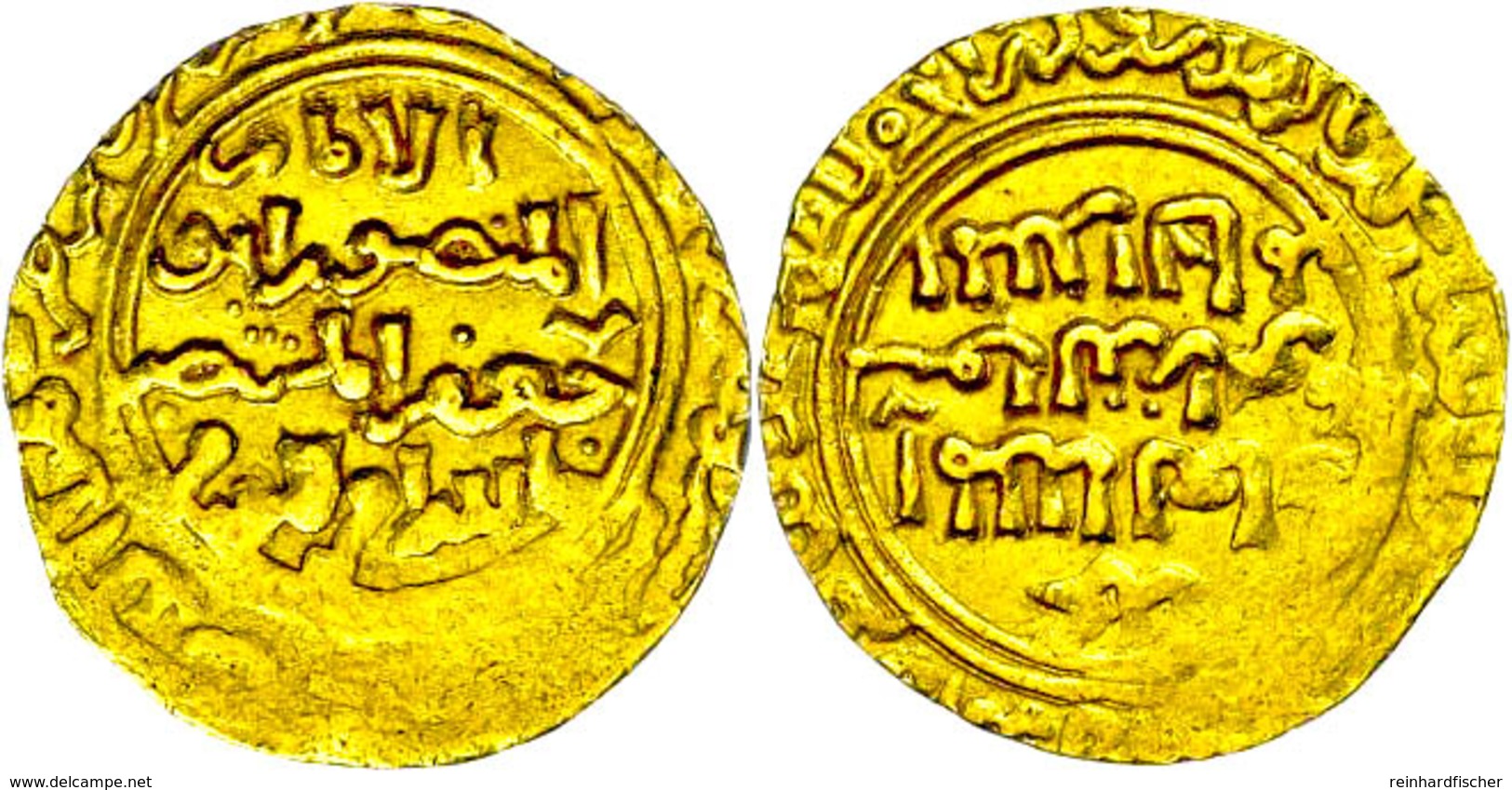 Ayyubiden, Dinar (5,35g), Al-'Adil Sayf Al-din Abu Bakr II Ibn Al-Kamil Muhammad I, 635-637 (1237-1239), Vgl. Kazan 658- - Islamische Münzen