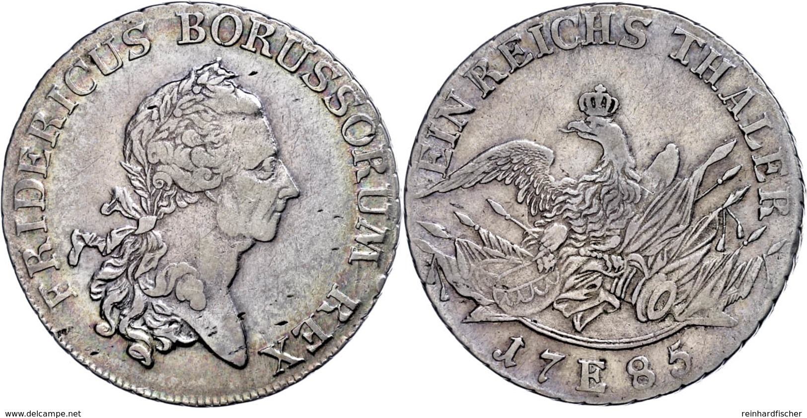 Taler, 1785, Friedrich II., Mzz E, Dav. 2590, Schöne Regenbogenpatina, S-ss.  S-ss - Altri & Non Classificati