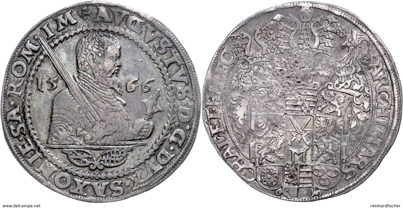 Taler, 1559, August, Schnee 713, Dav. 9795, Wz. Schrötlingsfehler, Schöne Patina, Ss-vz.  Ss-vz - Altri & Non Classificati