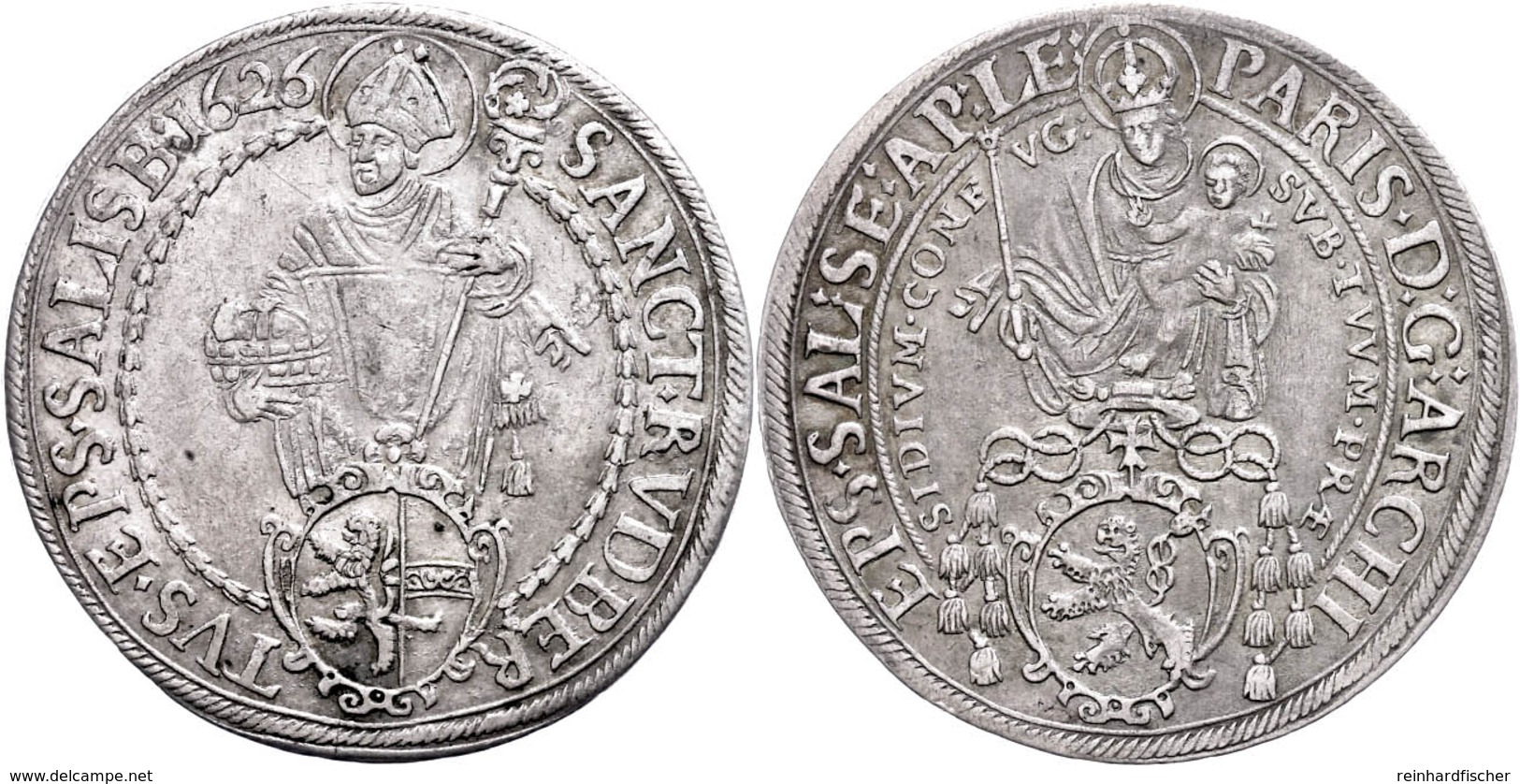 Taler, 1626, Paris Graf Von Lodron, Zöttl 1477, Probszt 1200, Ss.  Ss - Andere & Zonder Classificatie