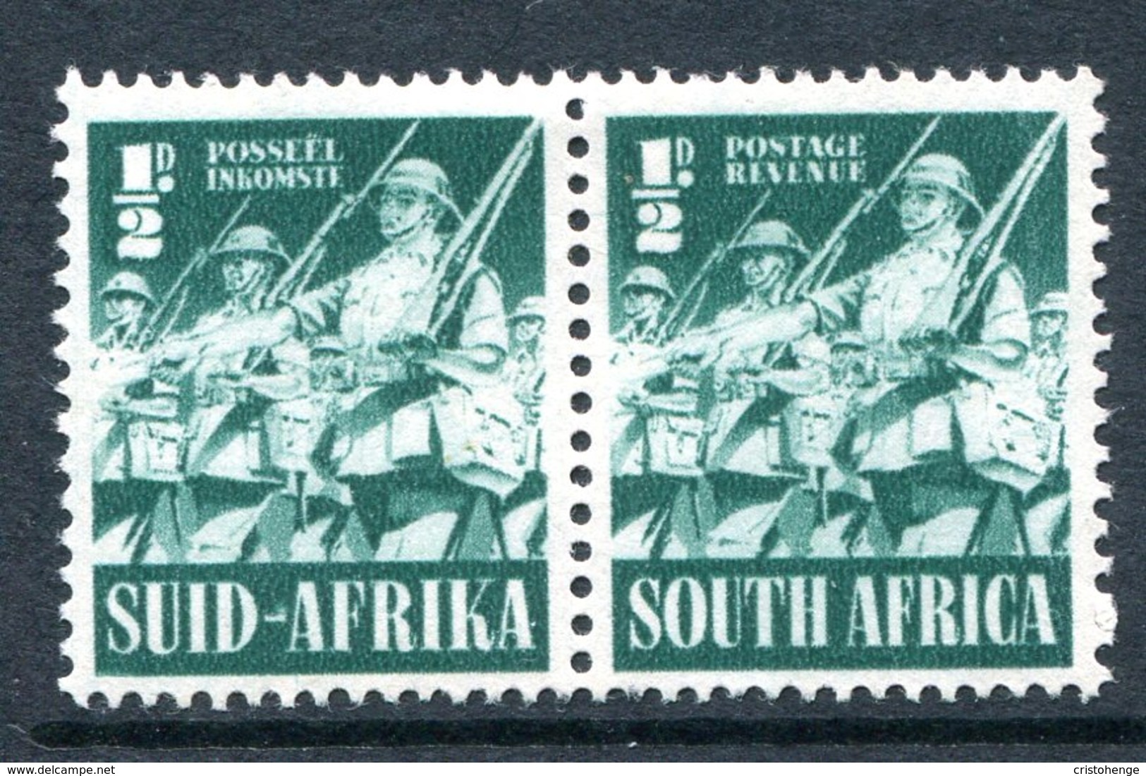 South Africa 1941-46 War Effort - ½d Infantry HM (SG 88) - Unused Stamps