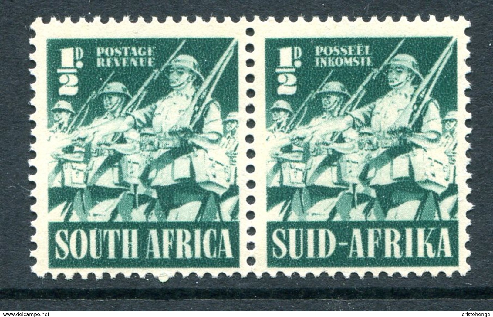 South Africa 1941-46 War Effort - ½d Infantry HM (SG 88) - Unused Stamps