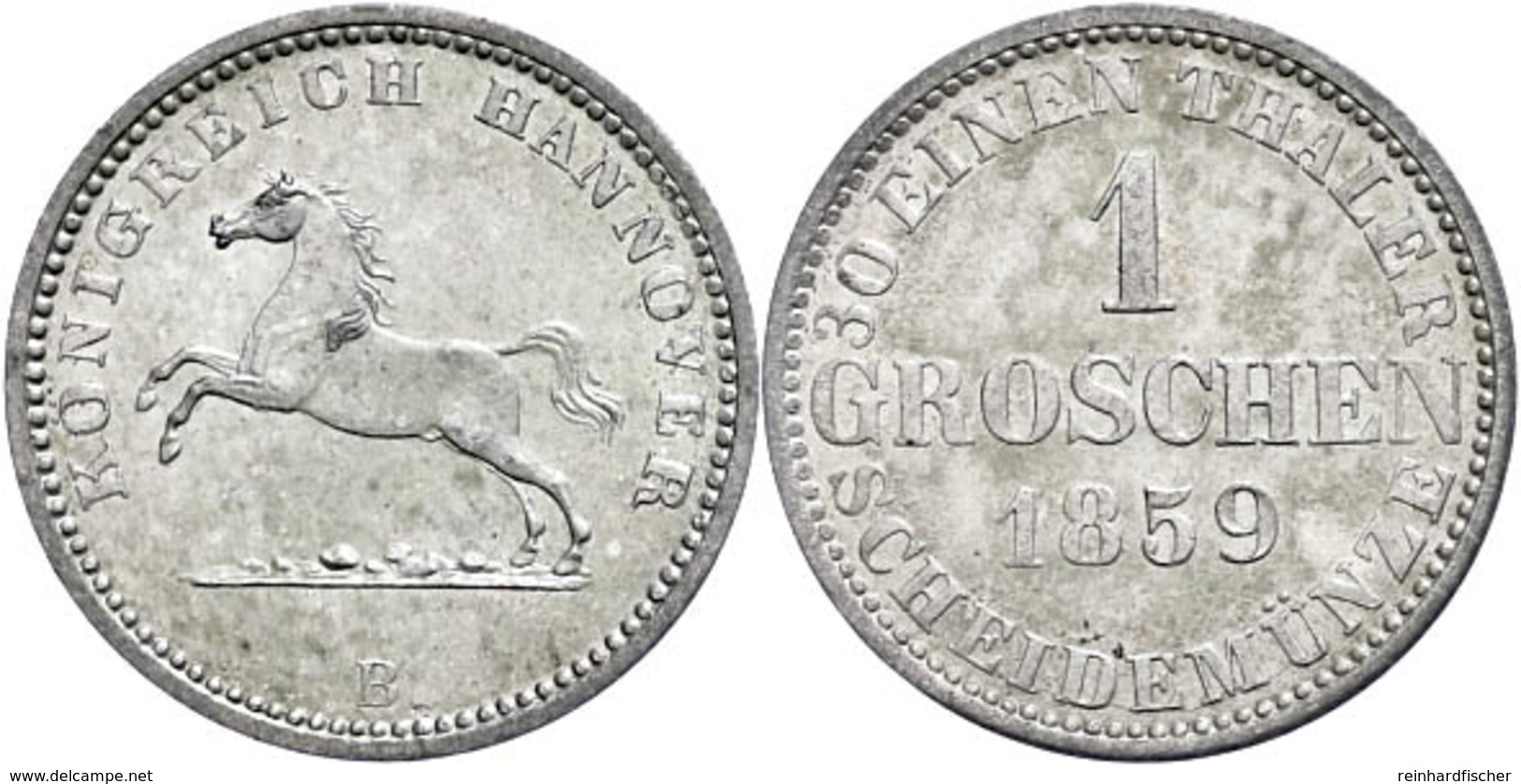 1 Groschen, 1859, AKS 149, J. 93, St.  St - Hanover