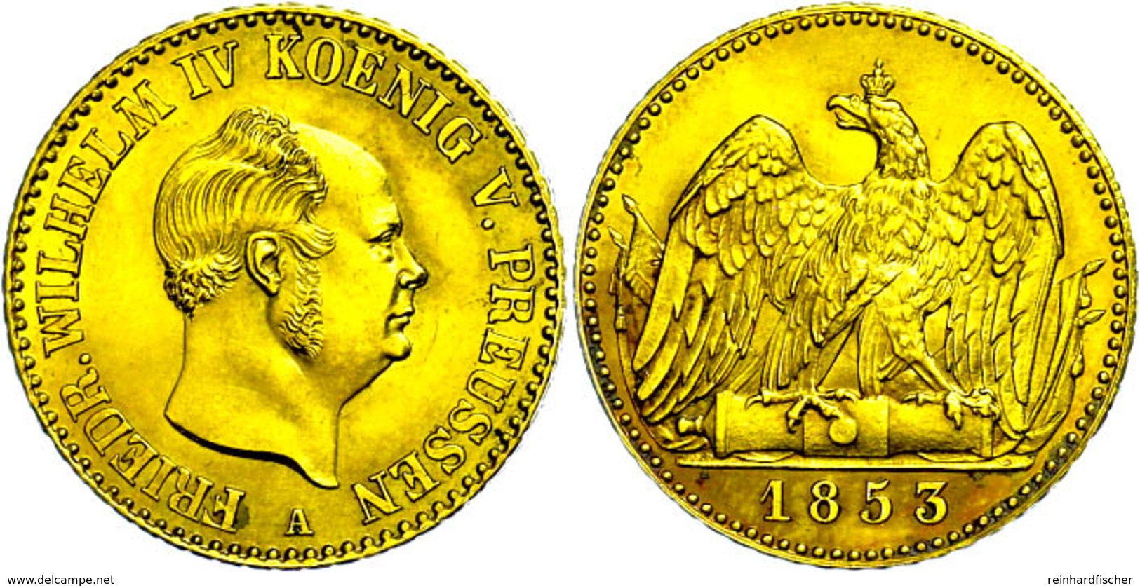 Friedrich D'or, 1853, Friedrich Wilhelm IV., AKS 64, J. 115, F. St. - Altri & Non Classificati