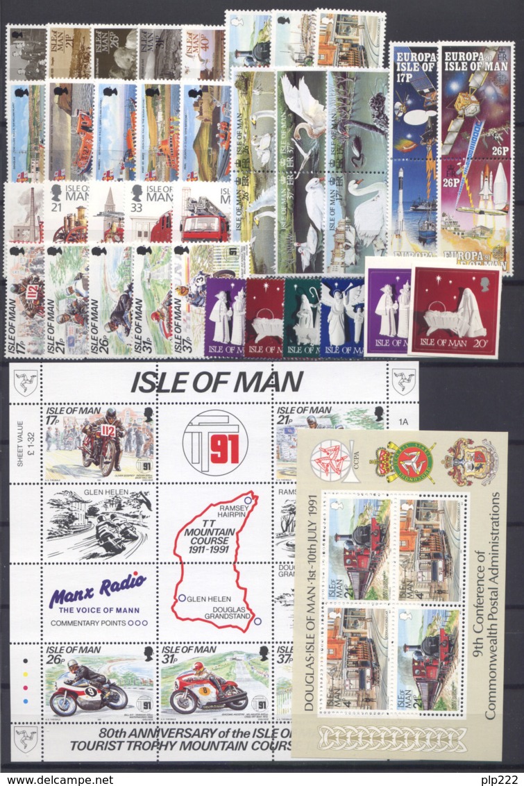 Man 1991 Annata Completa / Complete Year Set  **/MNH VF - Man (Insel)