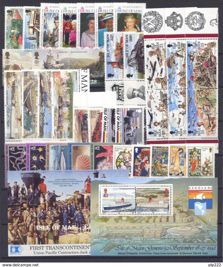 Man 1992 Annata Completa / Complete Year Set  **/MNH VF - Isola Di Man