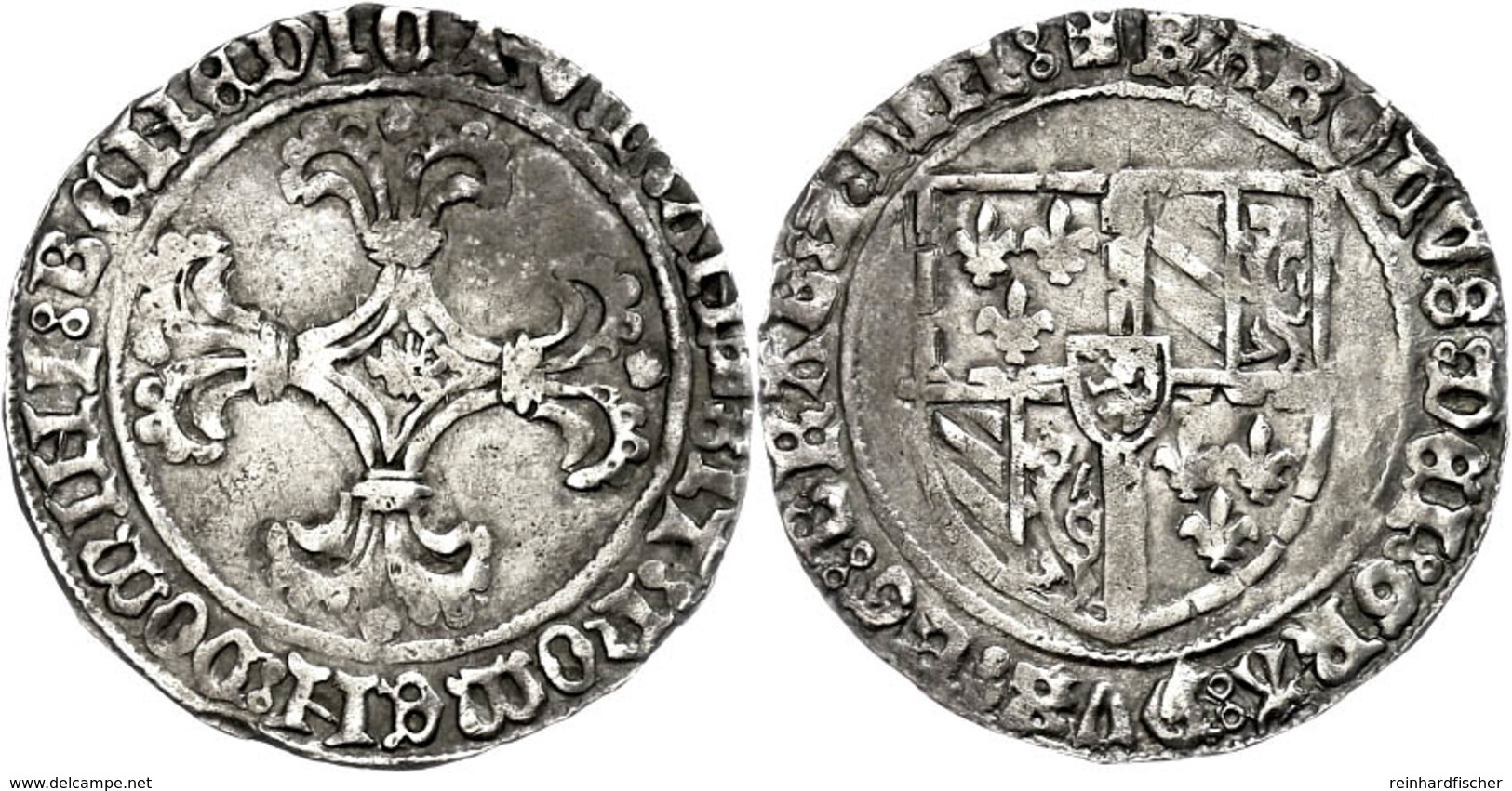 Brabant, Doppelgroschen (3,14g), O.J. (1467-1477), Karl Der Kühne, Ss.  Ss - Other & Unclassified