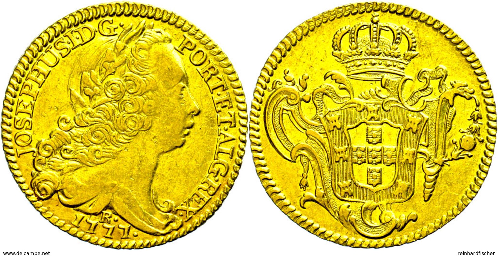 4 Escudos, Gold, 1777, Jose I., Rio De Janeiro, Fb. 101, Ss.  Ss - Other & Unclassified