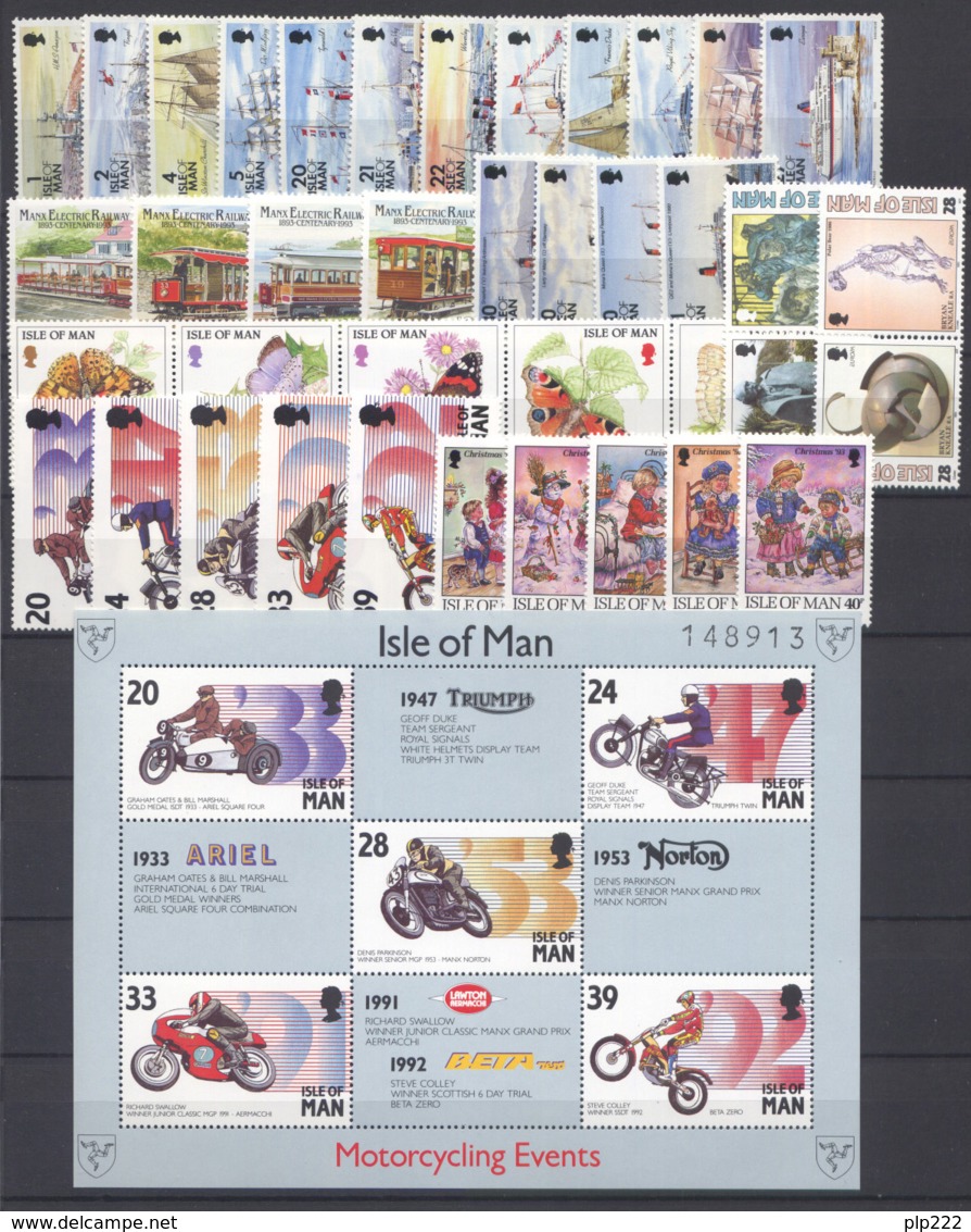 Man 1993 Annata Completa / Complete Year Set  **/MNH VF - Isola Di Man