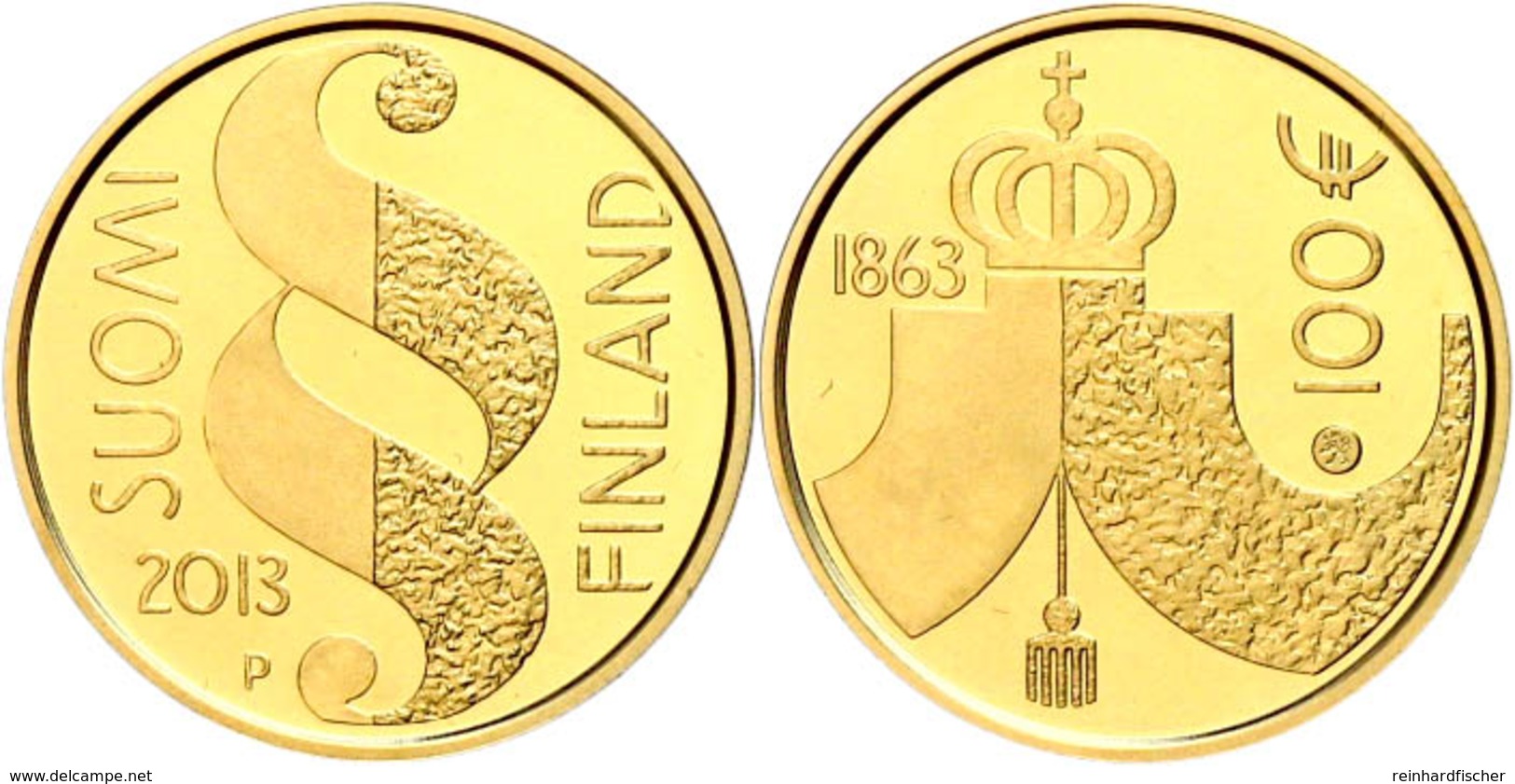 100 Euro, Gold, 2003, 150 Jahre Erste Parlamentssitzung, 5,18 G Fein, In Kapsel, In Originalausgabeschatulle Der Mint Of - Finland