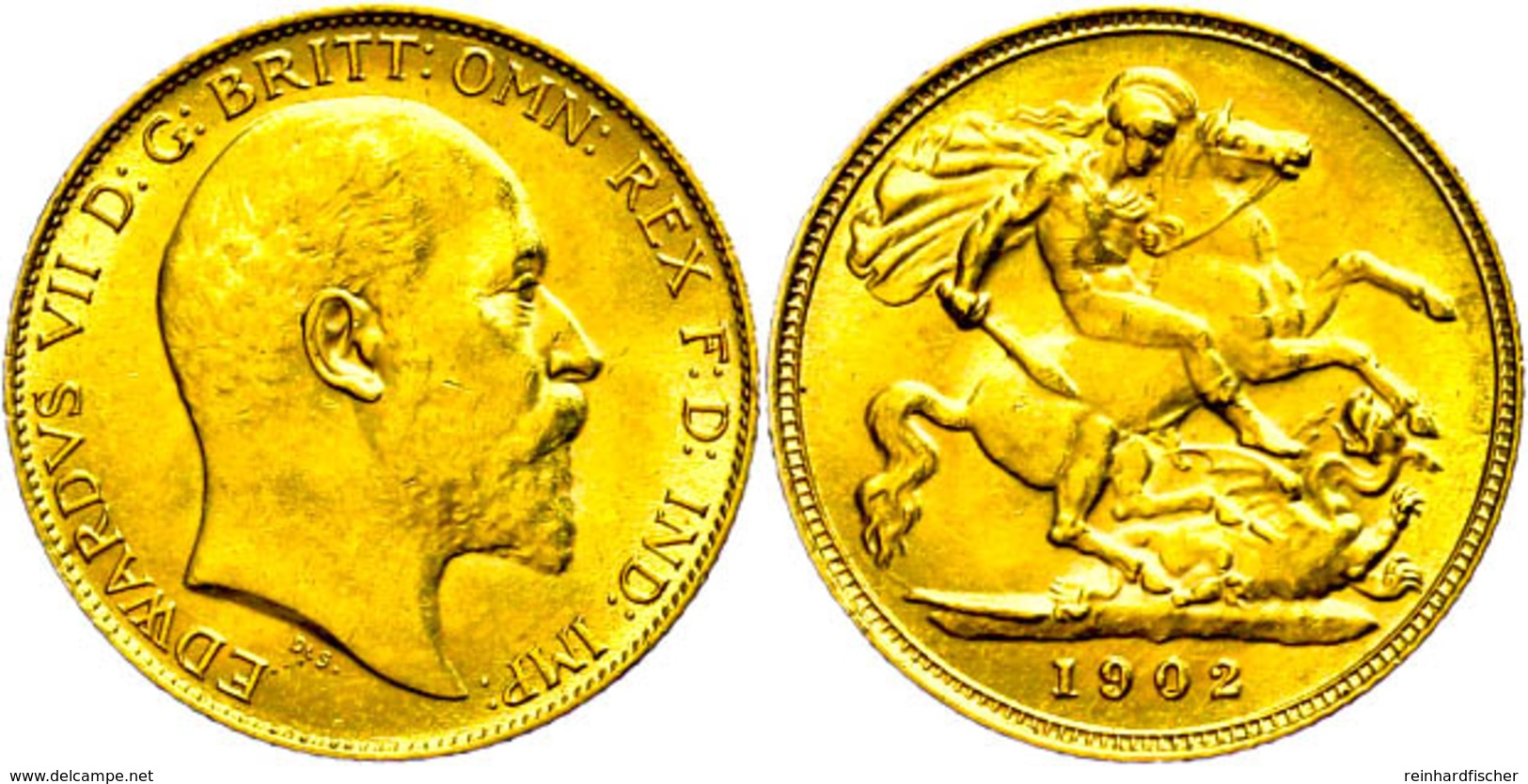 1/2 Sovereign, Gold, 1902, Edward VII., Fb. 401, F. Vz. - Altri & Non Classificati