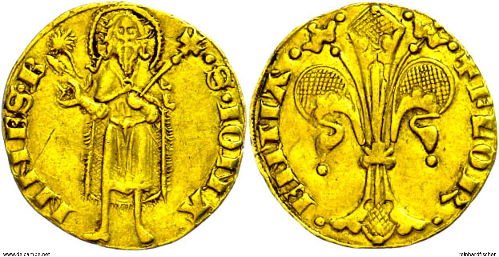 Florenz, Fiorino D'oro (3,45g), O.J.(1252-1422), Fb. 275, Ss.  Ss - Other & Unclassified