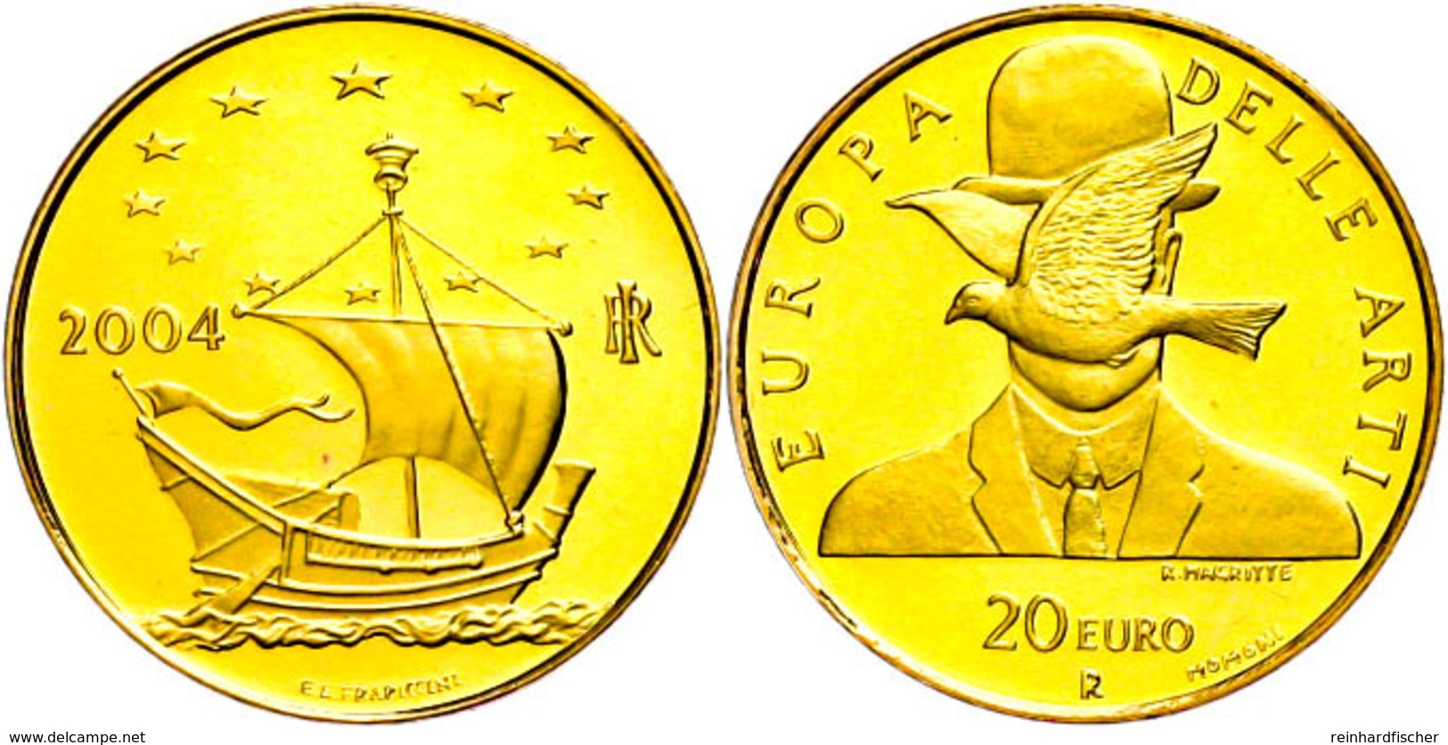 20 Euro, Gold, 2004, Belgien, KM 242, In Kapsel, PP.  PP - Altri & Non Classificati