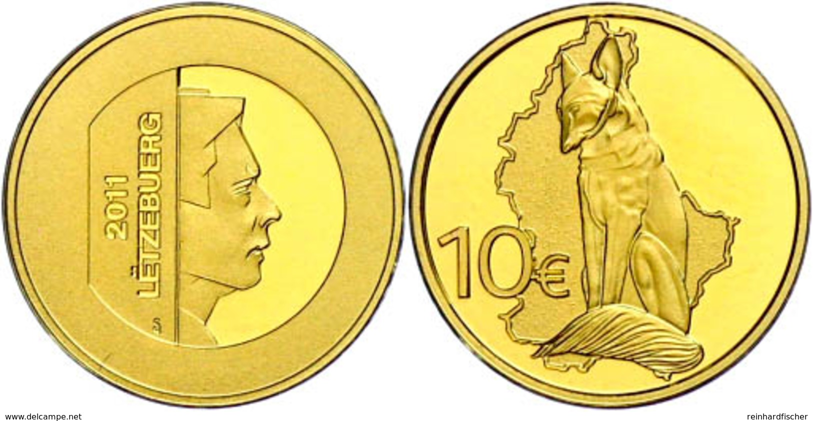 10 Euro, Gold, 2011, Luxemburgische Kulturgeschichte-4. Ausgabe-Steinfuchs, 999er Gold, 3,11 G, KM 112, In Kapsel, In Or - Altri & Non Classificati