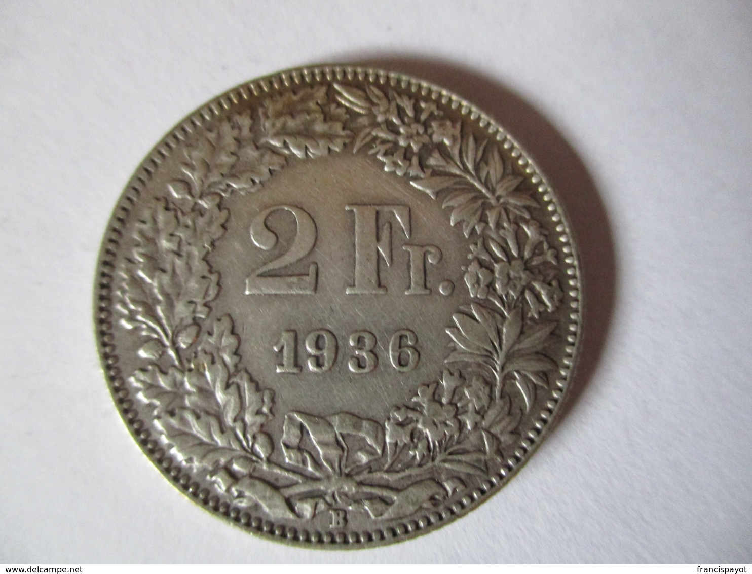 Switzerland: 2 Francs 1936 - Andere & Zonder Classificatie